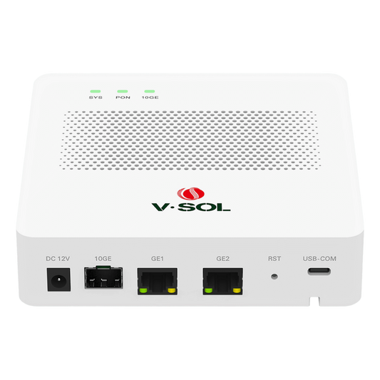 Mini OLT de 1 Puerto GPON SC/UPC con 3 puertos Uplink (2 puertos Gigabit Ethernet + 1 puerto SFP/SFP+) , hasta 64 ONUs / ONTs