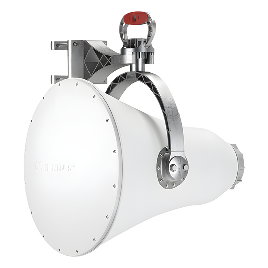 Antena direccional UltraHorn™ 5180-6775 GHz MHz, 24 dBi, ultra rechazo al ruido, conexión a radio sin pérdida y transmisión altamente direccional sin lóbulos laterales