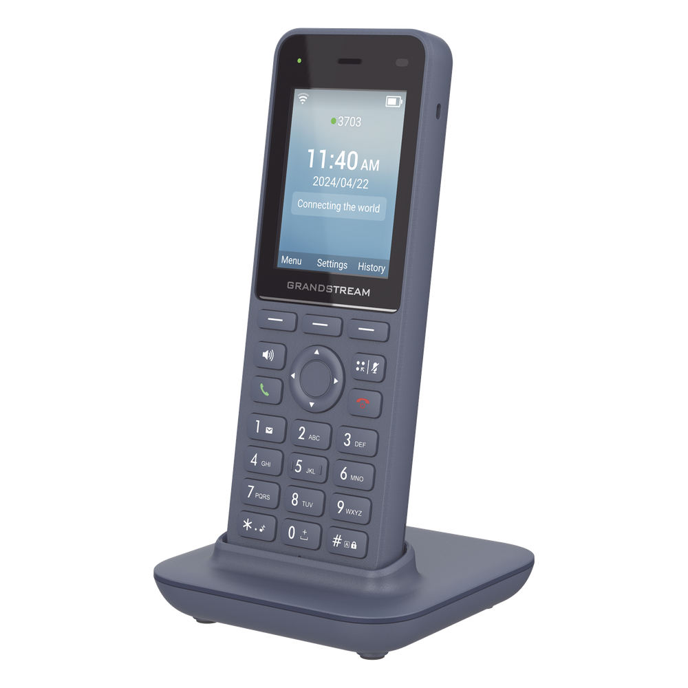 Teléfono IP inalámbrico Wi-Fi, Portátil, 3 cuentas SIP, 3 líneas, Voz HD, Bluetooth integrado, Puerto USB tipo C