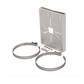 Montaje universal galvanizado para instalación de cámaras en poste 2" a 5" color gris galvanizado
