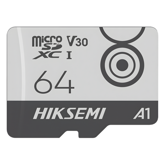 MicroSD HIKSEMI CITY GO / 64 GB / 95 MB/s Lectura / 55 MB/s Escritura / Clase 10 U3 V30 / TLC NAND / Especializada Para Videovigilancia Móvil 24/7