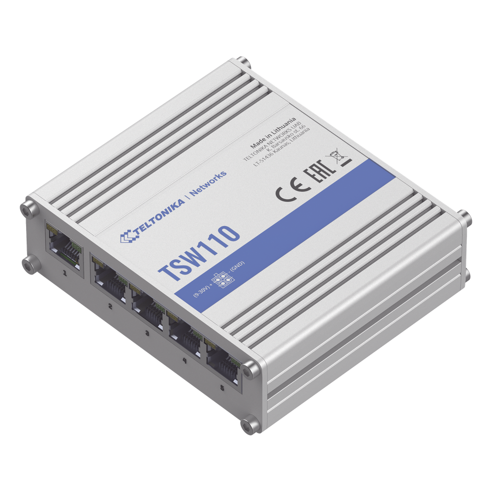 Switch Industrial No-Administrable 5 puertos Gigabit