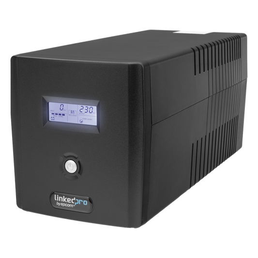 UPS 1200VA/720W Pantalla LCD / Línea Interactiva 120Vca / 6 tomas 5-15R (4 Respaldadas) / Regulación de Voltaje / Protección RJ45