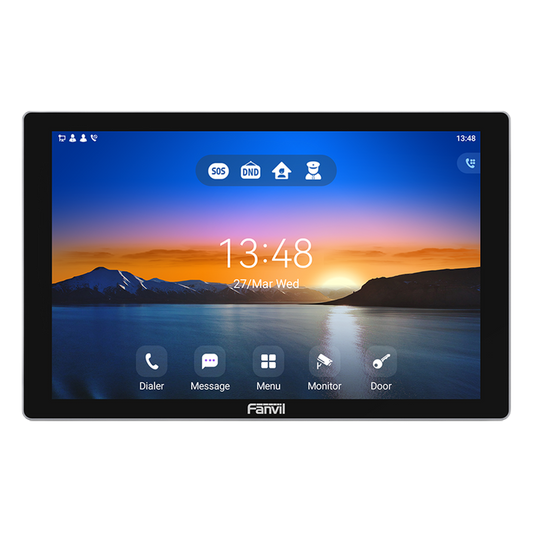 Monitor Audio/Video  IP/SIP para interior, Wi-Fi, pantalla táctil de 10.1", Apertura remota