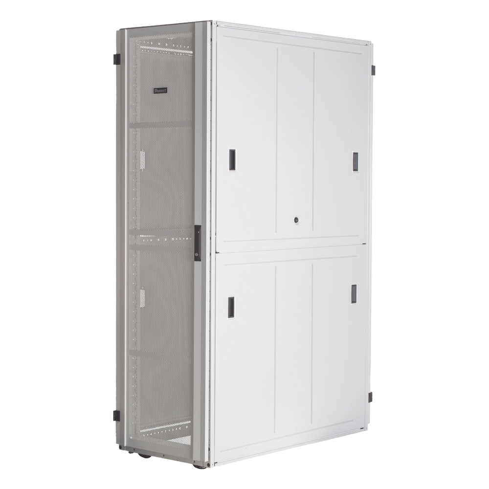 Gabinete FlexFusion™ XGL (Light) para Centros de Datos, 42 UR, 800 mm de Ancho, 1070 mm de Profundidad, Fabricado en Acero, Color Blanco