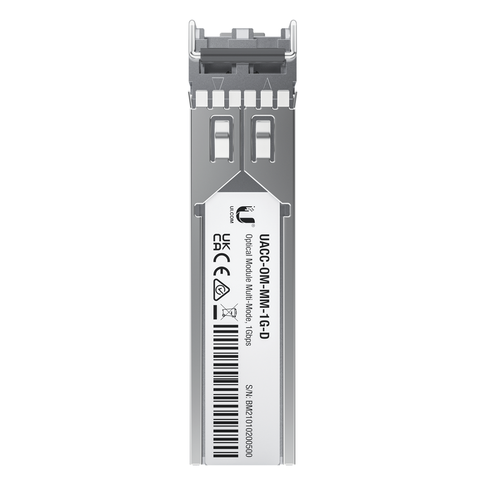 UFiber Módulo SFP, transceptor MiniGibic MultiModo 1 Gbps, distancia 550m, conectores LC, paquete de 2 piezas