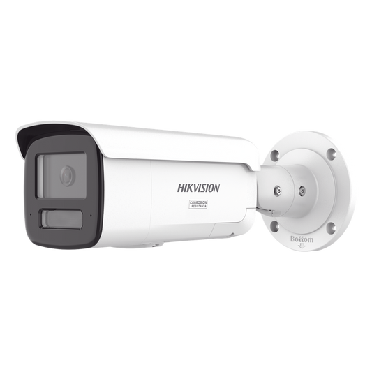[Dual Light + ColorVu 3.0 + HikAI] Bala IP 4 Megapixel / Lente 4 mm / 60 mts IR + Luz Blanca / Exterior IP67 / Estrobo Luz Blanca / WDR 130 dB / ACUSENSE 3.0 / Metal / NEMA 4X / ACUSEEK