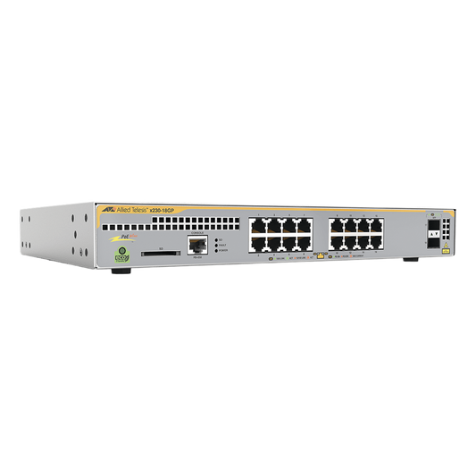 Switch PoE+ Administrable Capa 3, 16 Puertos 10/100/1000 Mbps + 2 SFP Gigabit, 247 W
