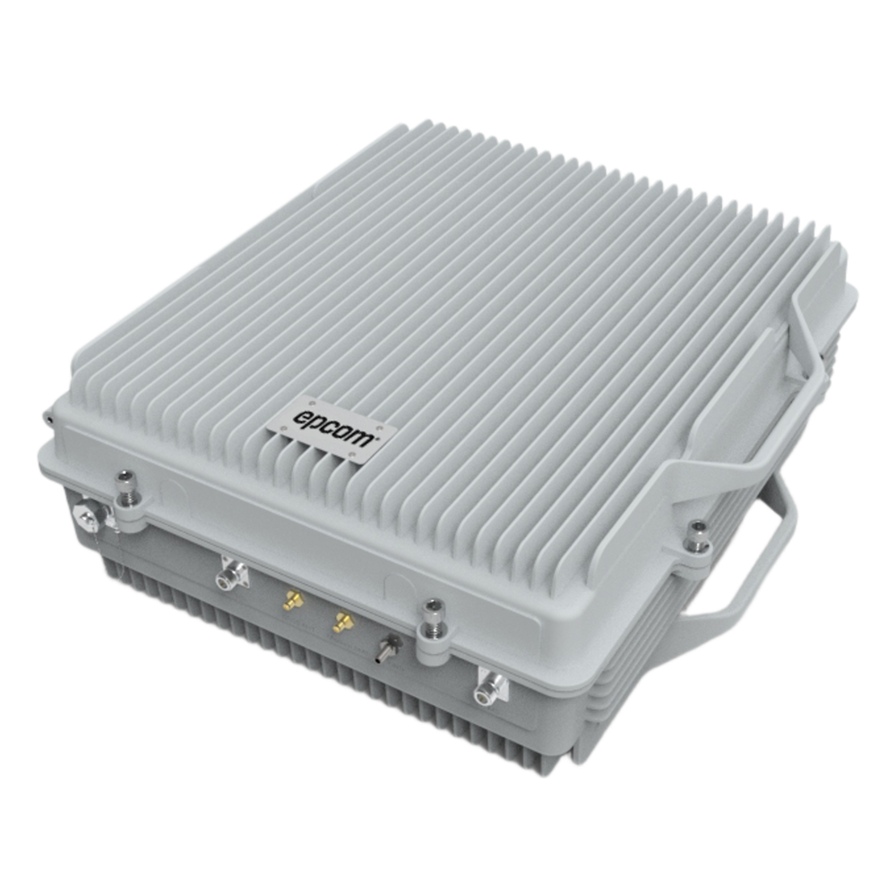 (HASTA 3 KILÓMETROS) Amplificador de Señal Celular TRI Banda / 2G, 3G, 4G y Llamadas / 20 Watts de Potencia / Ganancia DL 95 dB / Amplía la Cobertura Celular a Área Rural / IP65 Exterior
