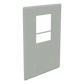 Placa Adaptadora de Aluminio con Corte para Aire Acondicionado T20, Gabinetes ComLine OSP, 838 x 381mm Con Junta de Espuma y Hardware Inoxidable