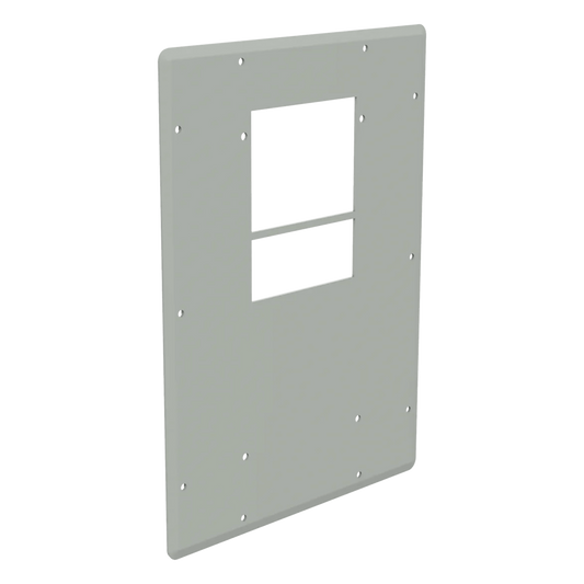 Placa Adaptadora de Aluminio con Corte para Aire Acondicionado T20, Gabinetes ComLine OSP, 838 x 381mm Con Junta de Espuma y Hardware Inoxidable