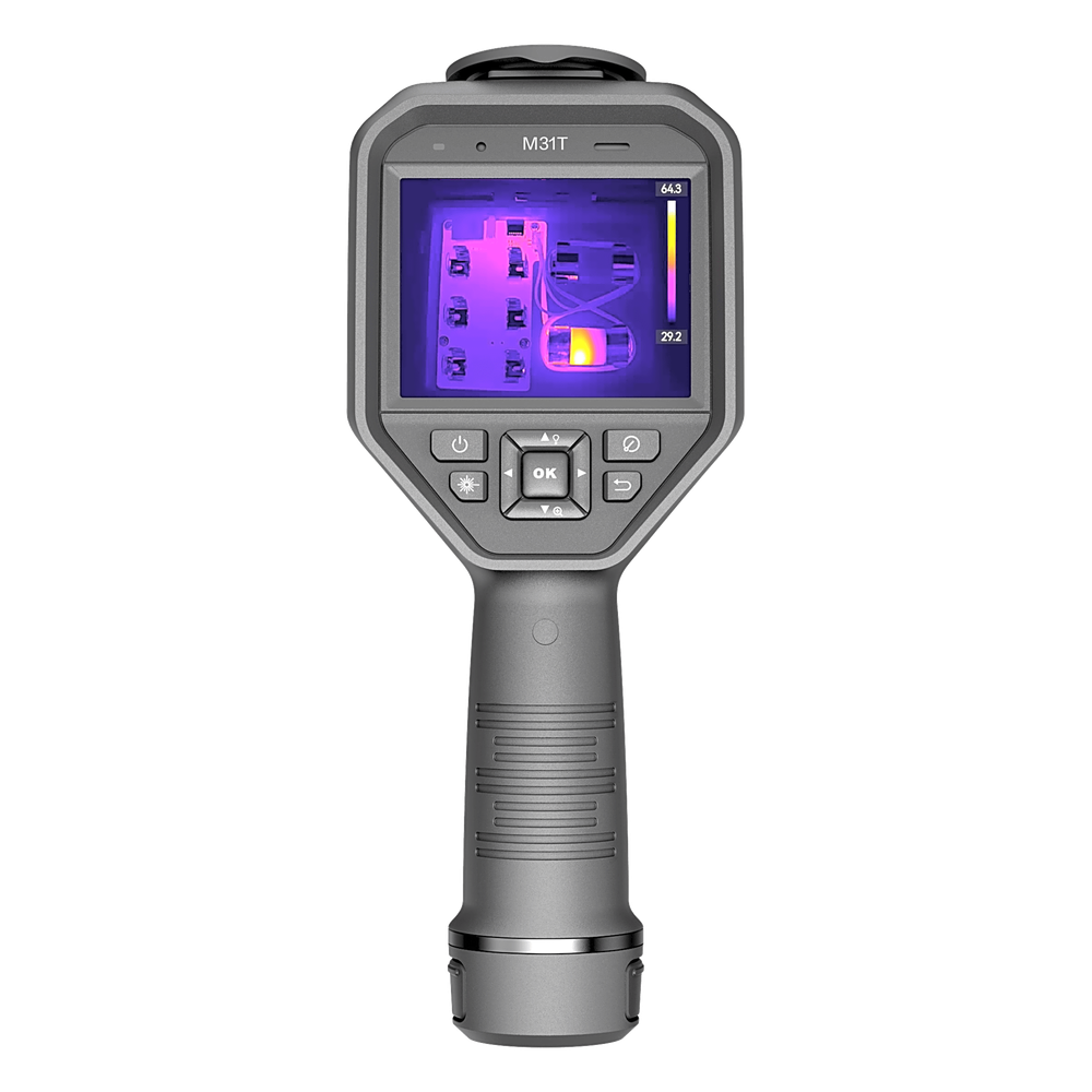 M31T - Cámara Termográfica Portátil Dual / Super IR 768 x 576 / Lente Óptico (8 Megapixel) / WiFi / IP54 / Ranura MicroSD hasta 64 Gb  / Hasta 4 Horas de Funcionamiento Continuo