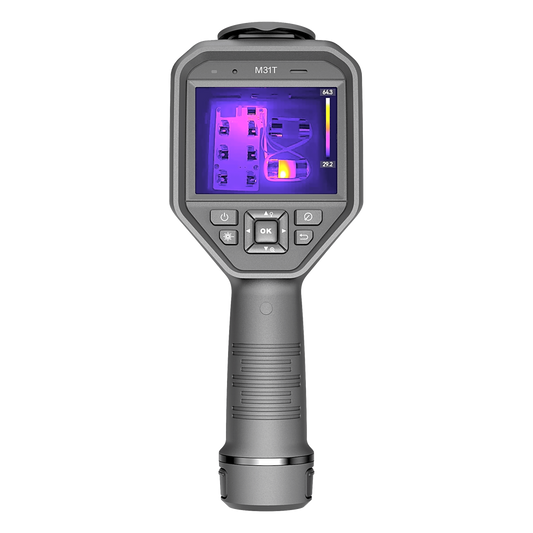 M31T - Cámara Termográfica Portátil Dual / Super IR 768 x 576 / Lente Óptico (8 Megapixel) / WiFi / IP54 / Ranura MicroSD hasta 64 Gb  / Hasta 4 Horas de Funcionamiento Continuo
