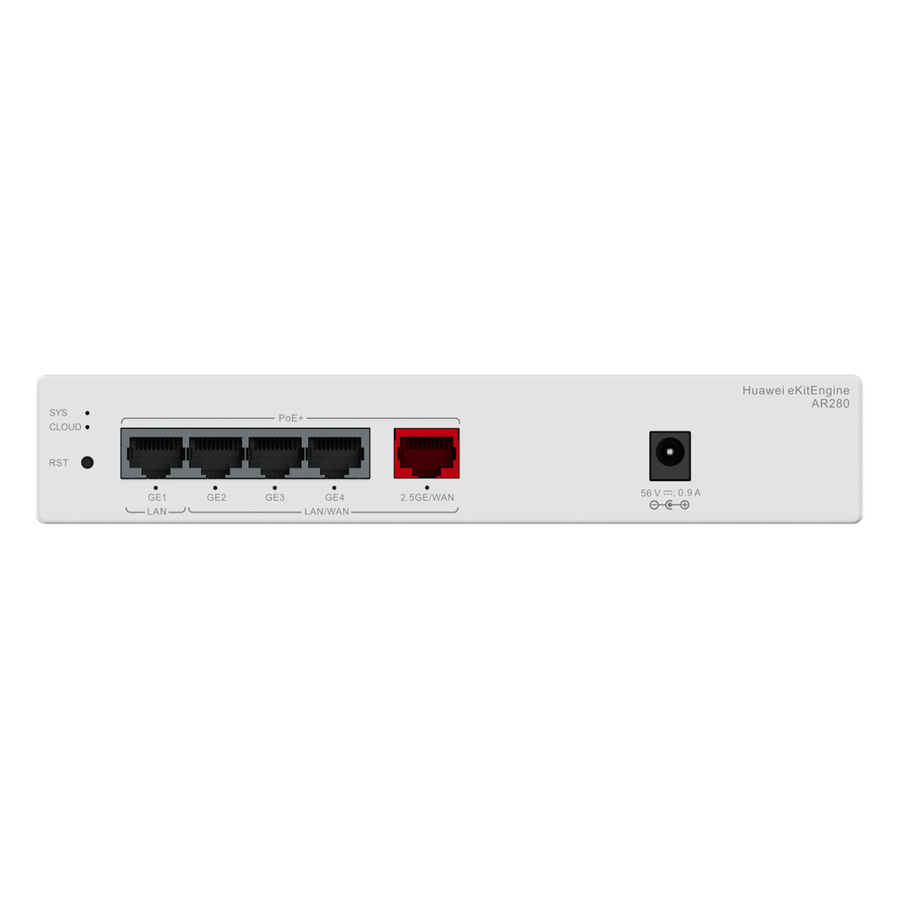 Router eKit para 150 clientes / Controladora para 16 APs / 5 Puertos PoE+ (1 WAN 2.5 Gbps + 1 LAN Gigabit + 3 LAN/WAN gigabit) / Presupuesto PoE 41W / Gestión en la nube / Libre de licenciamiento