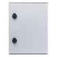 Gabinete de Poliéster IP65 Uso en Intemperie (300 x 400 x 200 mm) con Placa Trasera Interior de Plástico (Incluye Chapa y Llave).