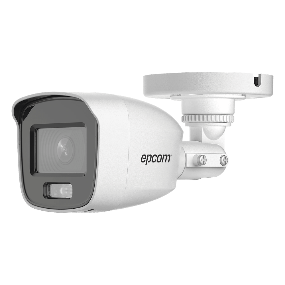 [Dual Light + ColorVu] Bala TURBOHD 2 Megapixel (1080p) / Lente 2.8 mm / 20 mts IR EXIR + 20 mts Luz Blanca / Micrófono Integrado / Exterior IP66 / Metal / dWDR
