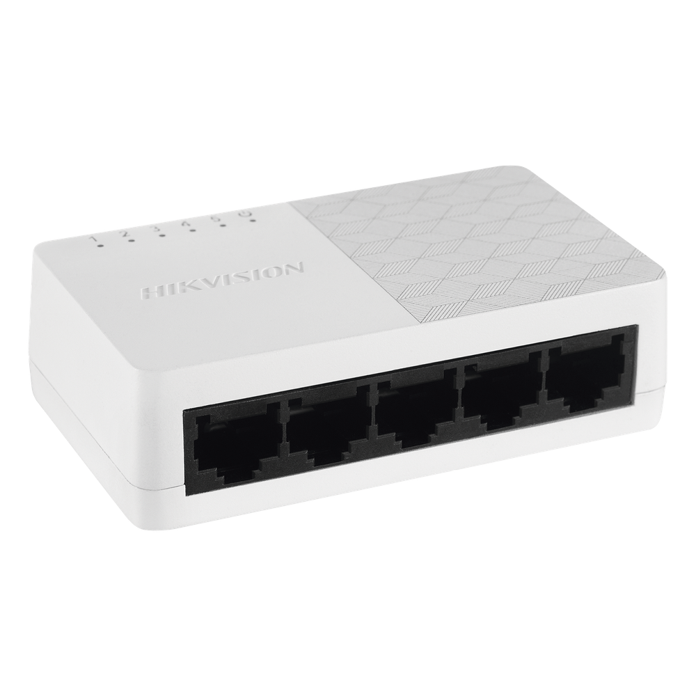 Switch No Administrable de 5 Puertos para Escritorio / Fast Ethernet  10 / 100 Mbps / Diseño Compacto y Estetico