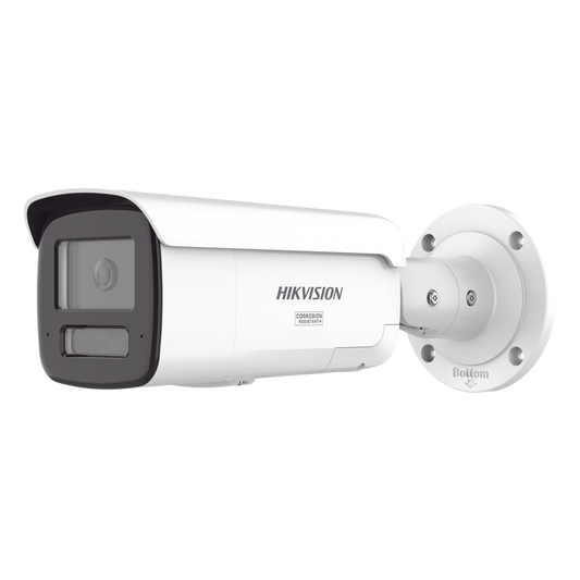[Dual Light + ColorVu 3.0 + HikAI] Bala IP 4 Megapixel / Lente 4 mm / 60 mts IR + Luz Blanca / Exterior IP67 / WDR 130 dB / ACUSENSE 3.0 / Metal / NEMA 4X / ACUSEEK