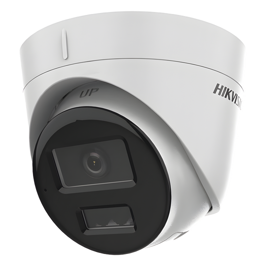 [Dual Light] Turret IP 2 Megapixel / Lente 2.8 mm / 30 mts IR + 30 mts Luz Blanca / Micrófono Integrado / ACUSENSE Lite / Exterior IP67 / H.265 / PoE / ONVIF / Micro SD