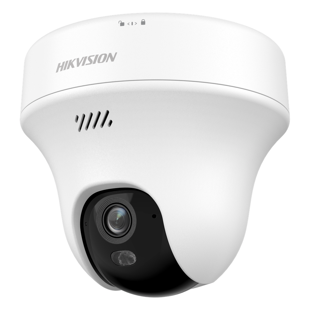 Turret PT IP 3 Megapixel (2K) Megapixel / Lente 2.8 mm / Dual Light (10 mts IR + 10 mts Luz Blanca) / Wi-Fi 6 / Interior / ACUSENSE / dWDR  / H.265 / Audio Bidireccional (Micrófono y Bocina) / 5 VCD