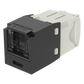 Conector Jack RJ45 Estilo TG con Ventana, Mini-Com, Categoría 6, de 8 Posiciones y 8 Cables, Color Negro