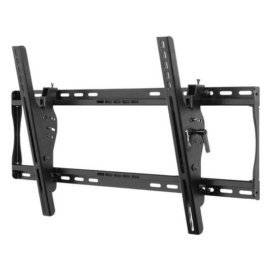 Montaje de pared Universal con inclinacion para Pantallas de 40" a 75" / Inclinación +15° a -5° / Capacidad Carga 79 kg / Sistema Hook-and-Hang Instalación Individual