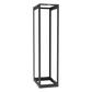 Rack de Cuatro Postes Estándar de 19", Rieles Roscados #12-24, Profundidad Ajustable de 23 a 42 in, 45 Unidades de Rack, Color Negro