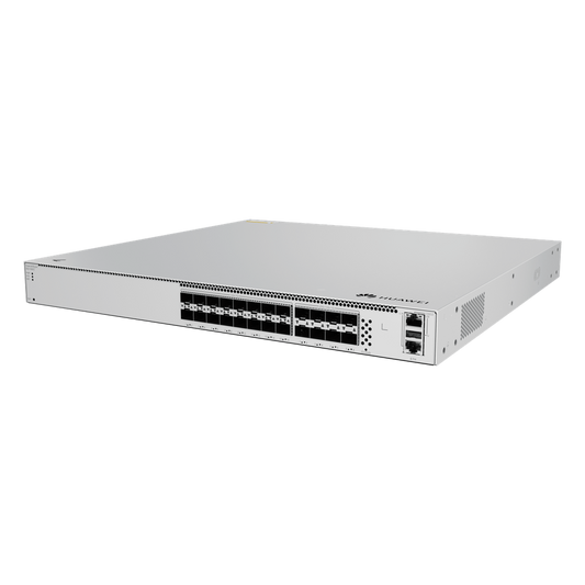 Switch eKit Core para Fibra Óptica Administrable Capa 3 / 16 puertos SFP 10 Gbps + 8 Puertos SFP28 25 Gbps / Capacidad de Conmutación 1,120 Gbit/s / Gestión Gratuita desde la Nube / Libre de Licenciamiento / Ruteo Dinamico (RIP, OSPF, IS-