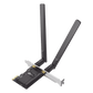 Adaptador  PCIe inalámbrico doble banda AX1800 Mbps / Seguridad Inalámbrica WPA3 /Antena de alta ganancia / Tecnología MU-MUMO 2X2 / Soporte de perfil bajo y Altura completa / Bluetooth 5.2