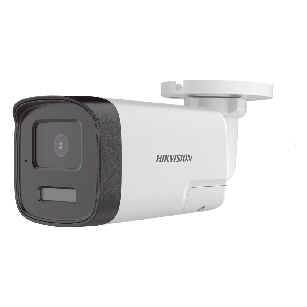 [Audio Bidireccional + Dual Light + ColorVu] Bala TURBOHD 4K (8 Megapixel) / Lente 2.8 mm / 40 mts IR EXIR + 40 mts Luz Blanca / Micrófono y Bocina Integrado / Exterior IP67 / Metal / dWDR