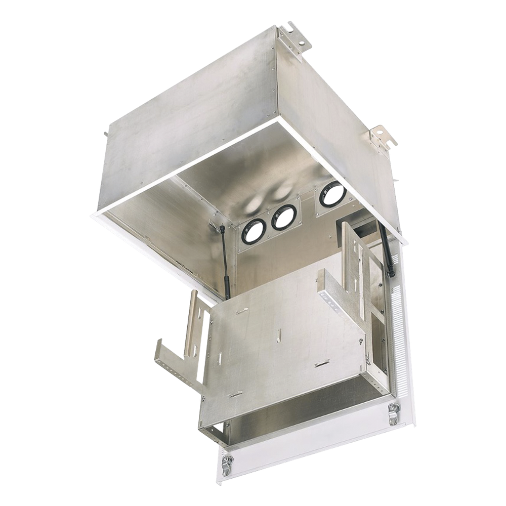 Gabinete de Techo PanZone Premium / 8 UR / Equipo Pasivo / Paneles de Parcheo / Organizador Horizontal / Acceso Frontal / UL2043 Plenum