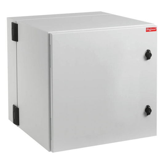 Gabinete Industrial ProTek de Doble Bisagra / Puerta Sólida / NEMA Tipo 4/12 / 12 UR / 612 x 600 x 915 mm (24.09 x 23.62 x 36.02 in) / Acero con Acabado en Polvo / RAL 7035 Gris Claro