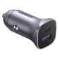 Cargador de Auto 30W | 2 Puertos USB-A y USB-C | Carga Rápida | Compatible con Vehículos de 12 y 24 VCD | PD3.0, QC4.0, SCP, PPS | Indicador Led | Diseño Compacto | Chip Inteligente | Caja de Aluminio
