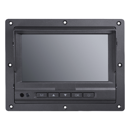 Monitor y Botones de 7" LCD / Compatible con DVR Móvil HIKVISION / Conector Tipo Aviación