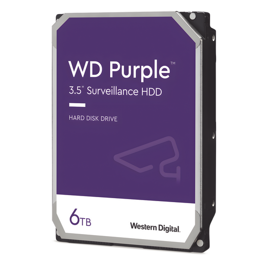 Disco Duro PURPLE de 6TB / 3 AÑOS DE GARANTÍA / Para Videovigilancia