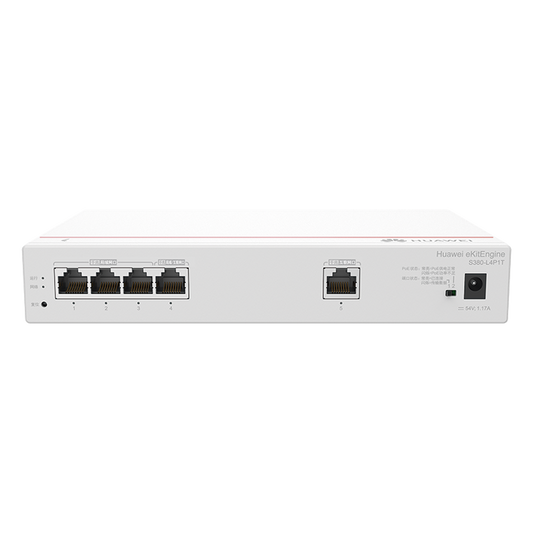Router Multi-Servicio / 1 puerto 10/100/1000 Mbps(WAN) / 4 puertos 10/100/1000 Mbps(LAN) PoE+ (802.3af/at) / 50W / Rendimiento 1 Gbps / Controla hasta 32 APs / Hasta 150 Clientes / Administración Nube Gratis