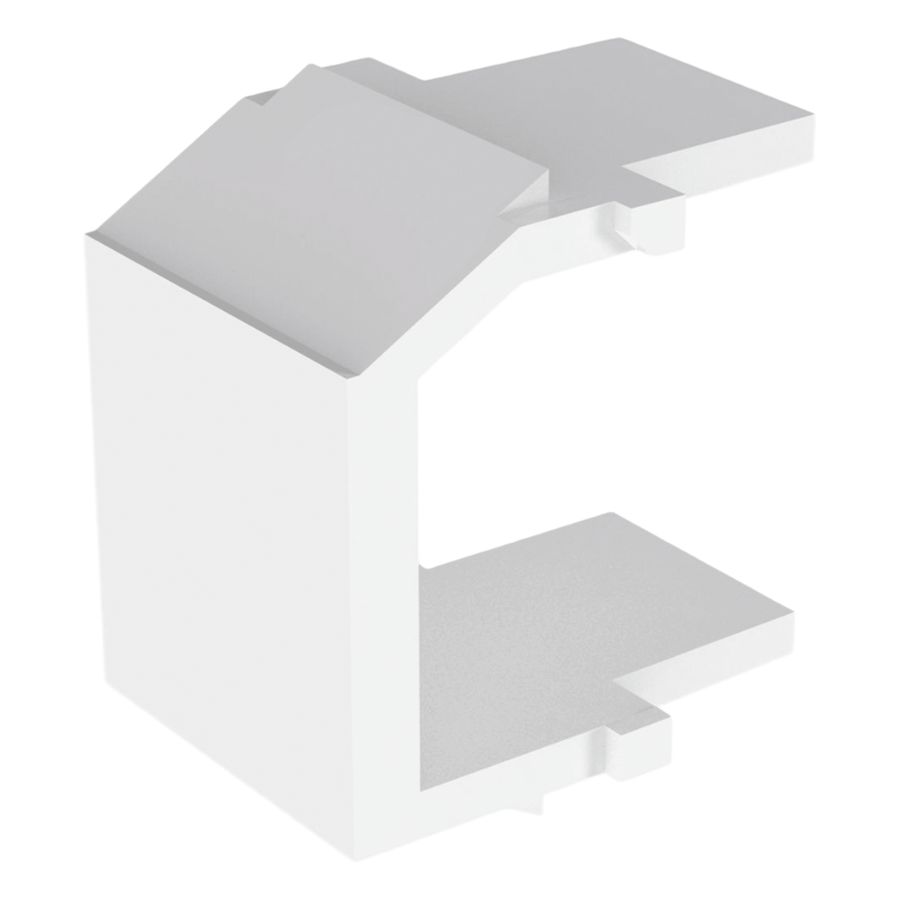 Módulo de Tapa Ciega (Inserto Ciego), Tipo Keystone, Color Blanco, 1 Pieza