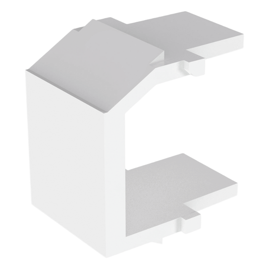 Módulo de Tapa Ciega (Inserto Ciego), Tipo Keystone, Color Blanco, 1 Pieza
