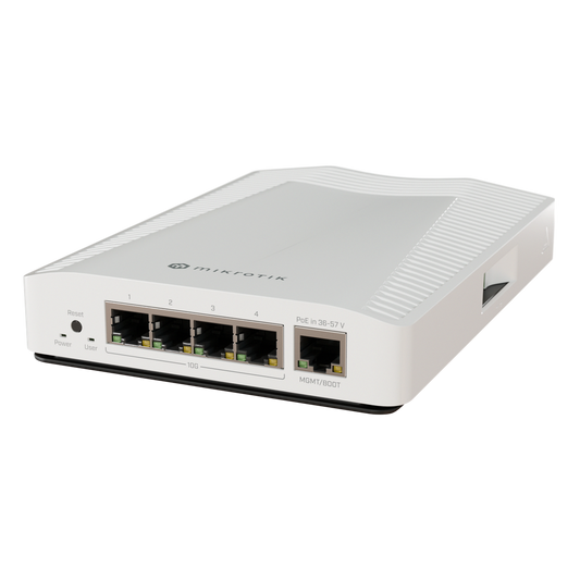 Cloud Router Switch / 4 puertos 10Gbps / Montaje en pared o Riel Din