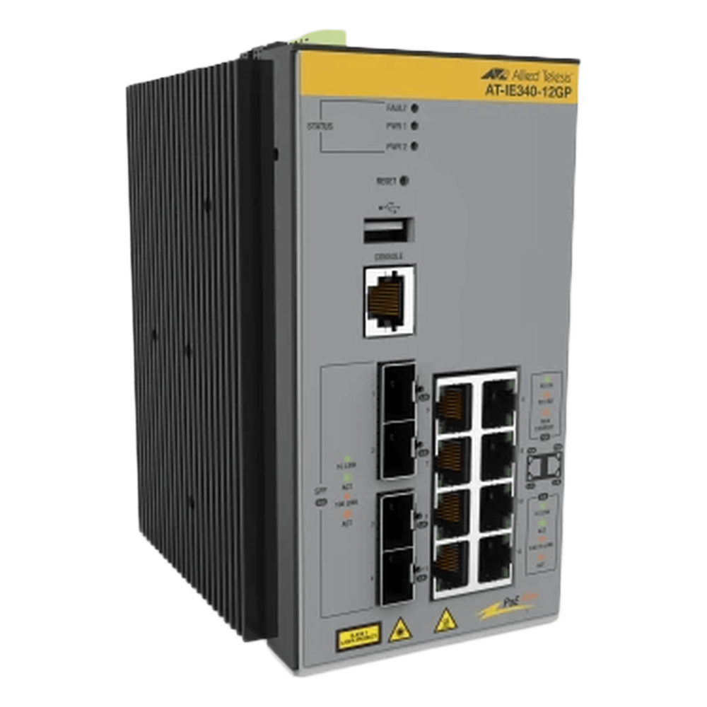 Switch Industrial PoE+ Capa 3 D/8 Puertos 10/100/1000 PoE af/at, 4 x SFP