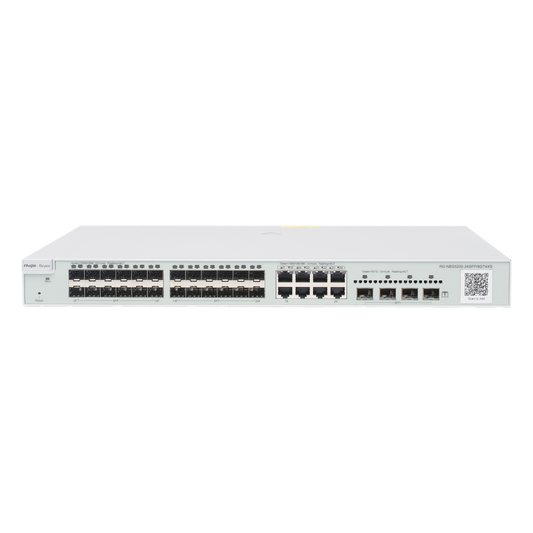 Switch administrable Capa 3, 24 puertos SFP 1G, 8 puertos Ethernet 1G Combo y 4 SFP+ 10G, gestión remota en la nube