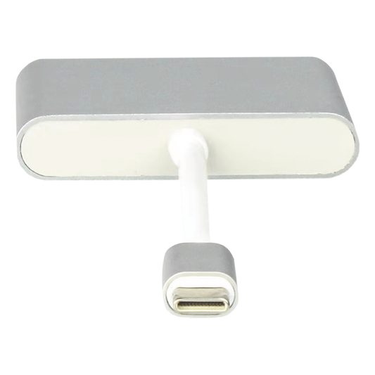 Adaptador Multipuerto USB-C 3.1 A HDMI 4K / USB 3.0 / USB – C /  Alta Velocidad de Transmisión de Datos / Admite Carga Rápida (PD) en el Puerto USB – C