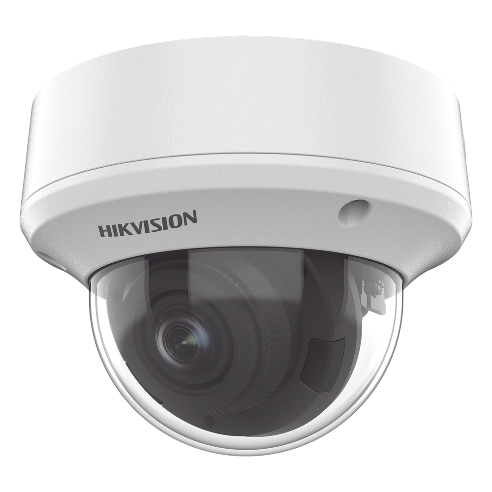 Domo TURBOHD 5 Megapixel / Lente Motorizado 2.7 - 13.5 mm / IR EXIR 40 mts / TVI-AHD-CVI-CVBS / IK10 / IP67 / dWDR / 12 Vcc / 24 VCA