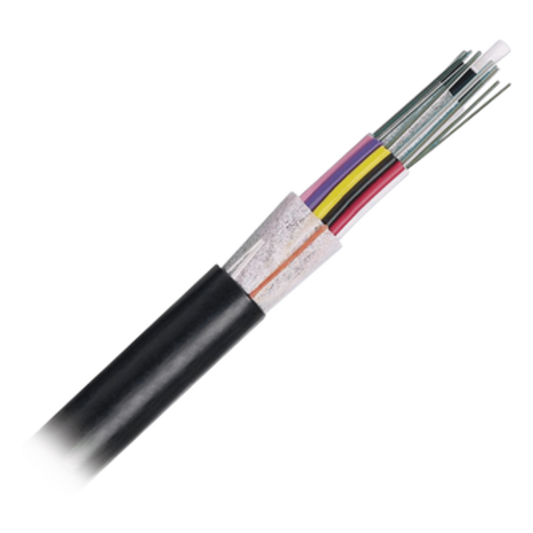 Cable de Fibra Óptica de 12 Hilos, OSP (Planta Externa), No Armada (Dieléctrica), 250um, Monomodo OS2, Precio Por Metro