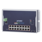 Switch Industrial Administrable Capa 2 de Pared,16 Puertos PoE 802.3at Gigabit y 2 Puertos SFP