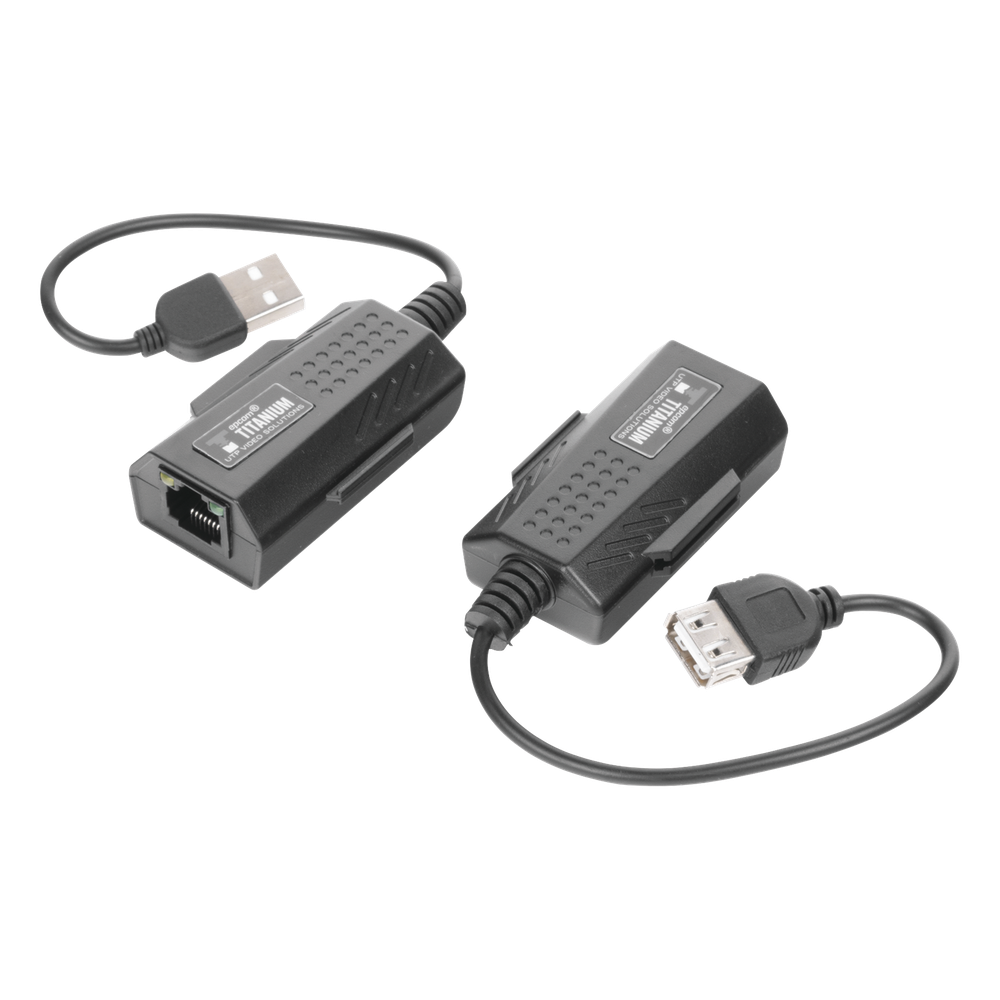 Kit extensor USB por cable UTP Cat 5 / 5e / 6 para Distancias de Hasta 50 Metros / Versión 2.0