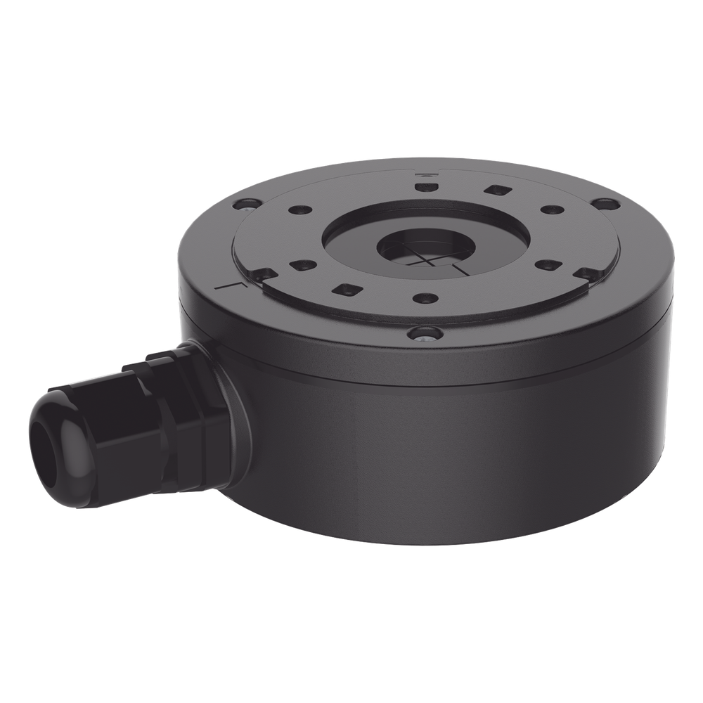 Caja de Conexión de Metal Color Negro / Exterior IP66 / Compatible con DS-2CD1043G2-LIUF/BLACK & DS-2CD2043G2-I(U)(BLACK)