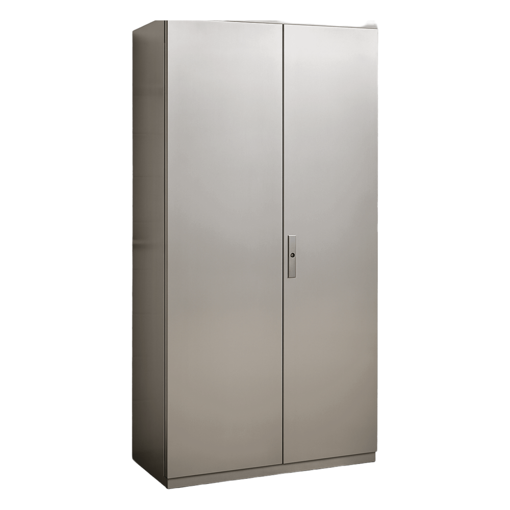Gabinete de Acero Inoxidable IP55 (1000 x 2200 x 400 mm) con Placa Interna Galvanizada.