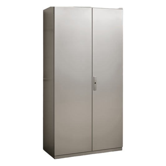 Gabinete de Acero Inoxidable IP55 (1000 x 2200 x 400 mm) con Placa Interna Galvanizada.