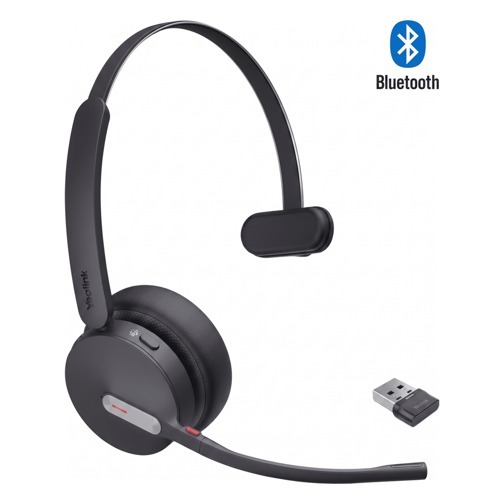 Diadema Bluetooth de Yealink BH70 Mono Con Cancelación de Ruido y Flexibilidad UC Multiplataforma
